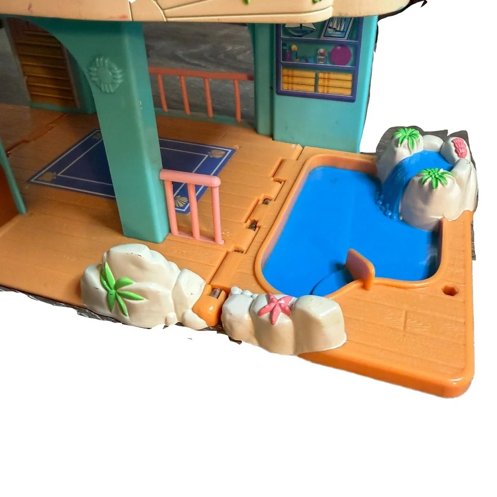 Fisher-Price Loving Family Beach House Vintage Playset with Furniture & Figures